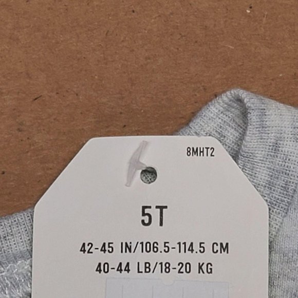 Crazy 8 Fluent French Fries T-Shirt 5T Gray - Picture 7 of 7